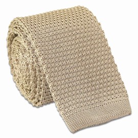 Service Dress Knitted Silk Tie (RLC - light beige)
