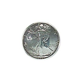 Liberty Front Half Dollar Screw Back Conchos 1 1/8"- 4 Pack