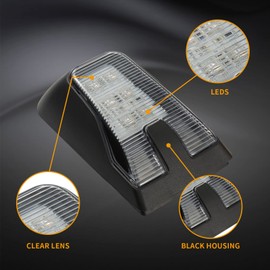EVERESTHD 2PCS LED Side Marker Lights Fit for Volvo VNL VN VNM 2018-UP Truck Side Lamps Fairing Side Marker Light 12V