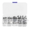 TIOMIOSEA E-Clips Set, 300 Pieces, 10 Sizes, Stainless Steel Locking