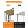 10x10FT Gazebo Replacement Canopy Top Cover, Double Tiered Gazebo Cover
