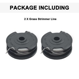 Qingriver Strimmer Spool Line, 2 Pcs Strimmer Spool Replacementfor Bosch ART 24 27 30 30-36 LI Grass Trimmer F016800569 F016800385