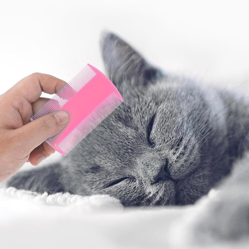 3 Pcs Flea Comb,Lice Comb Pet Hair Cleaning Grooming Set,