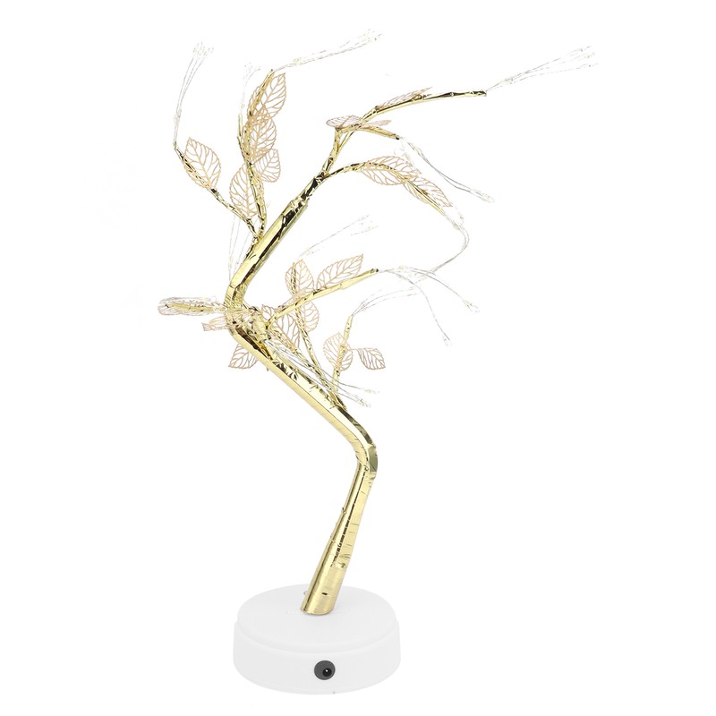 Night Light 72LEDs Artificial Leaf Bonsai LED Copper Wire Lamp