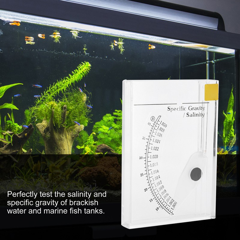 Accurate Sea Hydrometer Saltwater Salinity Meter Specific Gravity Test for