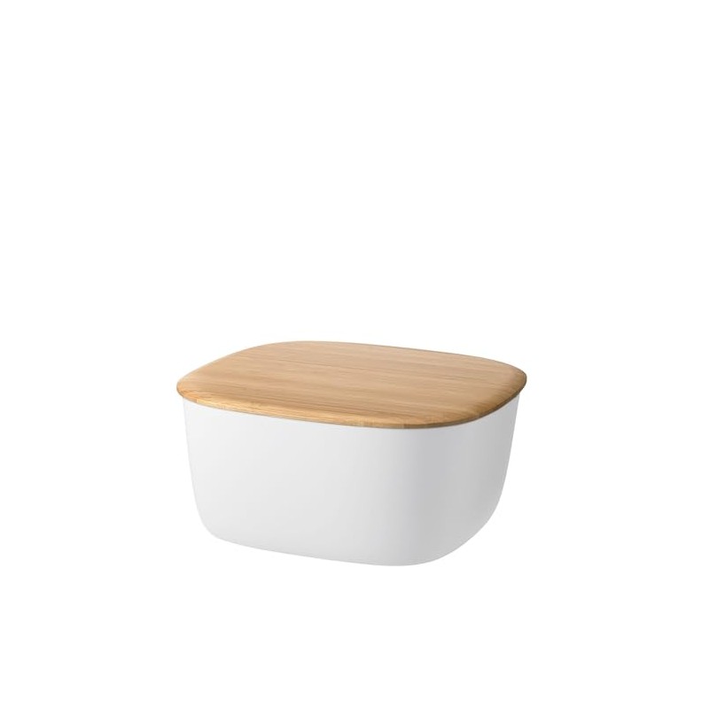 Stelton RIG-TIG Bread Bin Square White Plastic 23 x 23