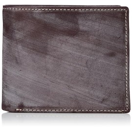 GORBE 91110 Bifold Wallet Bridle Leather Bifold Wallet, red (burgundy)