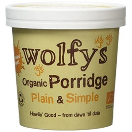 Wolfy's Organic Plain and Simple Porridge, 60 g, Pack of 6