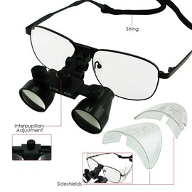 Aries Outlets 3.5X Magnification Loupes, Galilean Style Titanium Frame, 420mm Distance