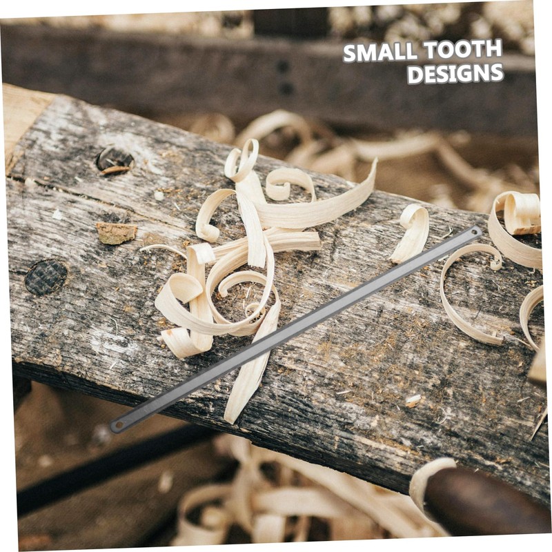 TEHAUX 25Pcs Flexible Hacksaw Blades Parts Double Sided Carbon Steel