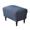CRFATOP Ottoman Chair Cover Large Ottoman Chair Slipcovers Solid Rectangle
