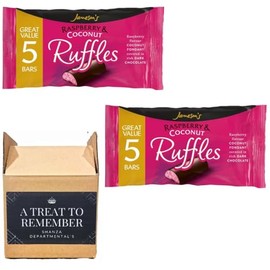 Jameson's Raspberry & Coconut Ruffles 5 Bars Pack 130g (Pack of 2)