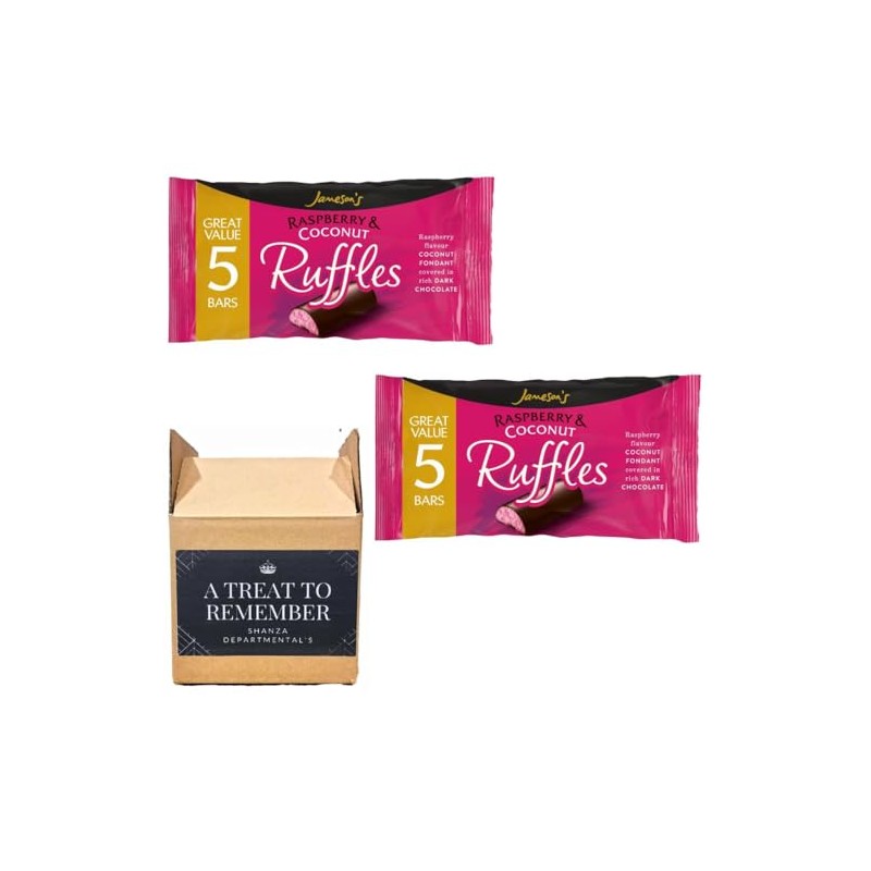 Jameson's Raspberry & Coconut Ruffles 5 Bars Pack 130g (Pack