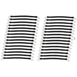 The ROP Shop (Pack of 30) 21" Black Rubber Tarp Strap for High Quality UV Ozone Resistant Tie