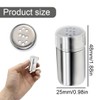 WUSJCOF Set of 2 Mini Salt Shaker Stainless Steel Salt