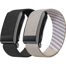 Pack of 2 Nylon Wristbands Compatible with WHOOP 4.0, Sports Soft Replacement Strap for WHOOP 3.0 Women Men