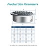 4" Stainless Steel Air Soffit Vents, Allvent Louvered Grille Cover