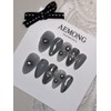 [Unique High Quality] 3D Silver Gray Heart Beam - Short