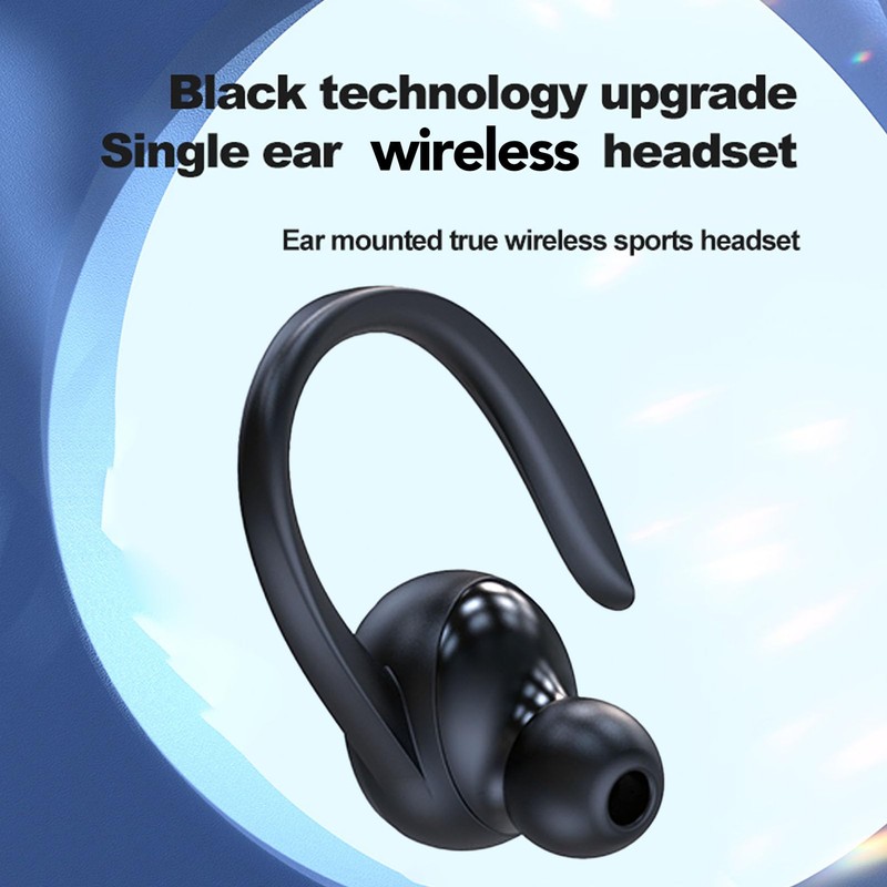 Bluetooth Earbuds, Wireless Single Ear Hands-Free Headset with Ear Hook,