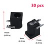 Antrader 30pcs 5.5mm x 2.1mm 3 Pin PCB Mounting Female