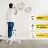 FAHKNS 2 Step Ladder, Aluminum Folding Step Stool with Anti-Slip