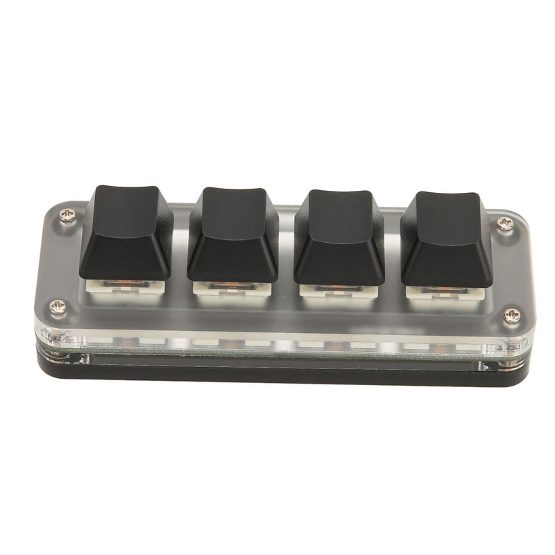 Programmable Keypad USB 4 Keys Mini Portable Mechanical Keyboard HID
