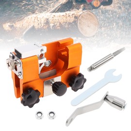 Windance Chain Sharpening Jig Kit, Aluminium Alloy Hand Cranked Electric Saws Sharpener Fit for Spacing Greater Than 4mm Chain with Diamond Sand Burr