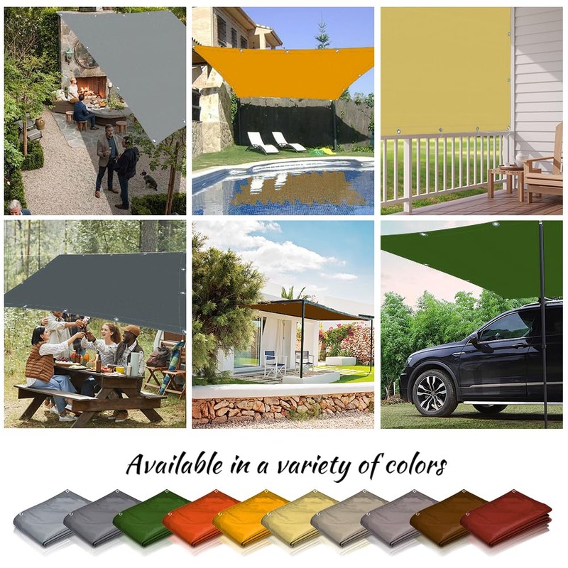 ONESHLEE Awning Waterproof Rectangular, Sun Protection Balcony Patio, Awning Fabric,