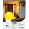 KINDEEP Yellow Bug LED Light Bulb 4 Pack, 23W (150-200W