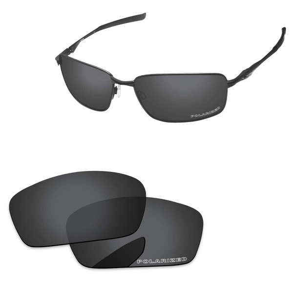 PapaViva Replacement Lenses for Oakley Splinter Black Grey - Polarized
