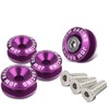DNA MOTORING BQR-ZTL-9035-PP Bumper Trunk Quick Release Fastener Kit,Purple