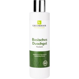 GREENDOOR Basisches Duschgel Rosmarin 250ml, biologisch abbaubare Naturkosmetik, Natur für Ihre Haut ohne Silikone Sulfate Konservierungsmittel Parabene