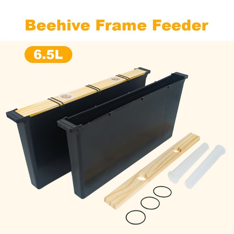 4 Pack 6.5L Bee Feeder, Bee Hive Feeder, Beehive Frame