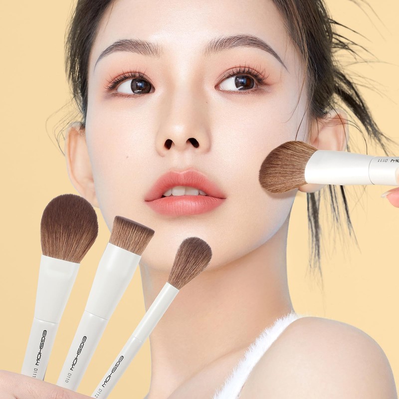 EIGSHOW Makeup Brush, Double Head Makeup Brush Set of 3,