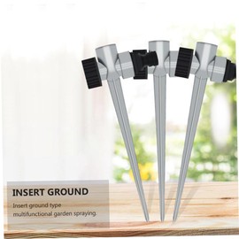 VICASKY 3 Pieces Lawn Sprinkler Ground Spike Irrigation Sprinkler Spike for Garden Sprinkler Stable Use for Effective Lawn Watering Durable Sprinkler Posts