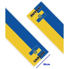 Ukraine Velvet Table Runner,Ukrainian Flag Table Cloth Decoration,Soft Texture Tablecloth for Home Party Decor 12×72inch