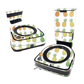 MightySkins Glossy Glitter Skin Compatible with iRobot Roomba s9+ Vacuum & Braava Jet m6 Bundle - Rainbow Pineapples | High-Gloss Glitter Finish | Easy to Apply & Change Style | Made in The USA