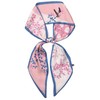 AWAYTR Silk Feeling Hair Scarf for Women Long Satin Headscarf Hair Wrap Long Fashion Neck Scarves for Handbag (flower pink)