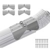 4 Sets Gutter Downspout Extension Hinge Stainless Steel Flip Up