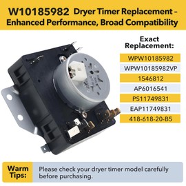 Lovgedr W10185982 Dryer Timer Replacement, Upgraded OEM Quality, Replaces WPW10185982, AP6016541, PS11749831, 1546812, 418-618-20-B5, Durable, Easy to Install, 2-Year Warranty