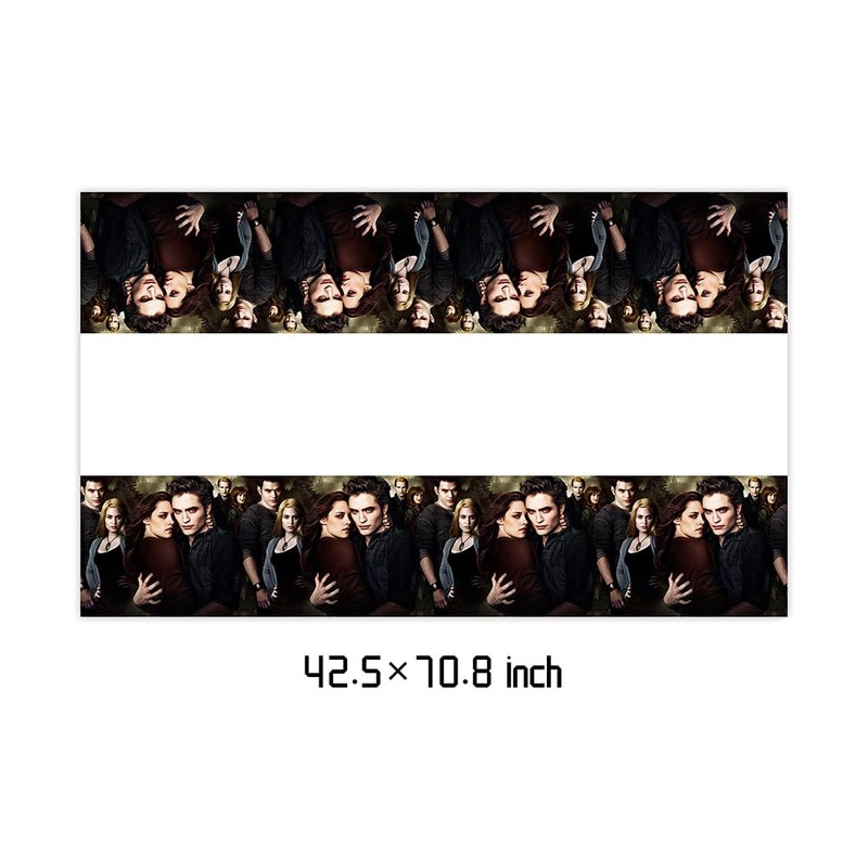 2Pcs Saga of Twilight Tablecloth Disposable Tablecover Birthday Party Supplies