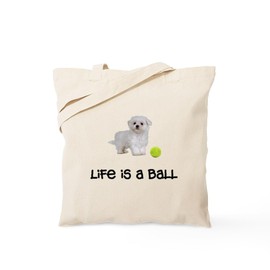 CafePress Maltese Life Tote Bag Reusable Natural Beige Canvas Shopping Bag