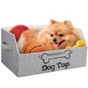 2X Thicker Large Dog Toy Collapsible Fabric Dog Toy Box
