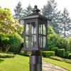 Darkaway Outdoor Post Lights, Exterior Post Lantern Lamp Waterproof Aluminum