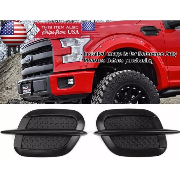 SDeelCase Black 8.5" x 5" Side Fender Air Vent Intake