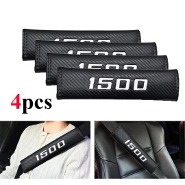 Unbranded 4X Car Black Safety Seat Belt Shoulder Pads Cover For Dodge Ram 1500 Accessories
