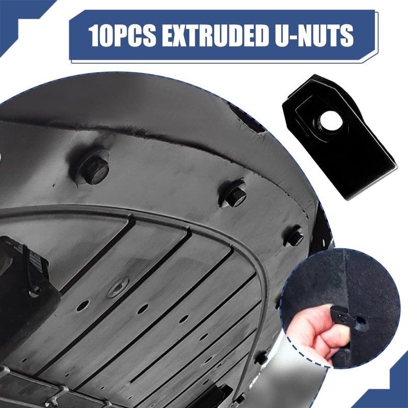 Lyxheth 35PCS Engine Under Cover Splash Shield Guard Body Bolts