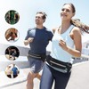 ZKSXOA Running Belt with Adjustable Elastic Strap,Waterproof Large Capacity Running