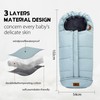 Footmuff Baby Seat for Pushchair Buggy Universal Winter Baby, light