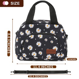 Insulated Lunch Box For Women Office Work Designer Small Lunch Cooler For Girls Fit Fresh Thermal Hot Lunch Bag For School Teen Three Pocket Soft Cute Kit